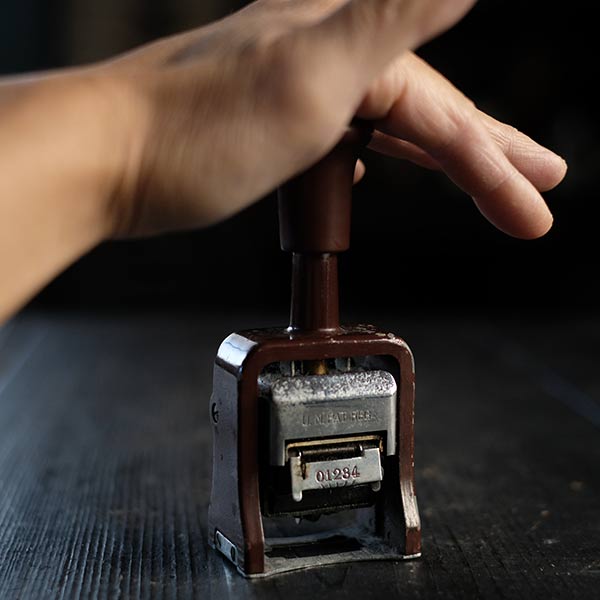 MARUZEN numbering stamp