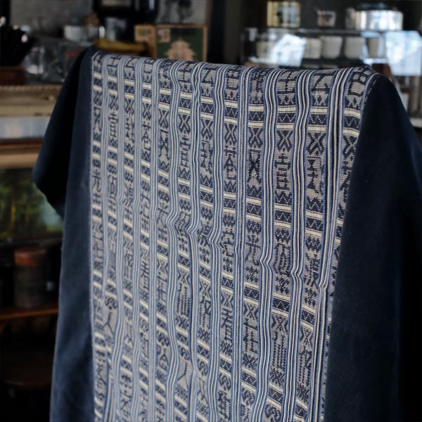 Miao ethnic blanket with woven characters