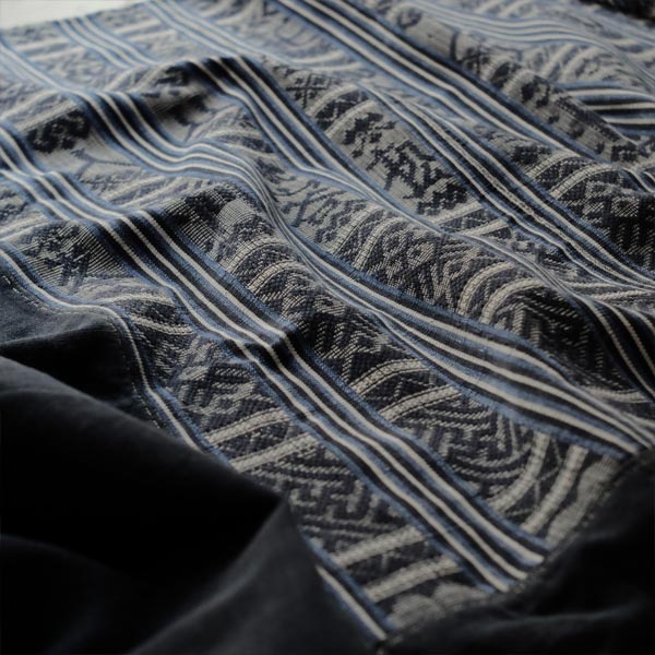 Miao ethnic blanket with woven characters