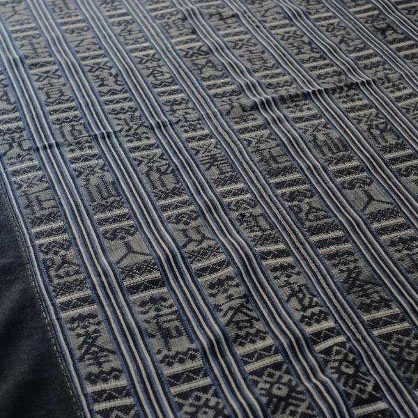 Miao ethnic blanket with woven characters