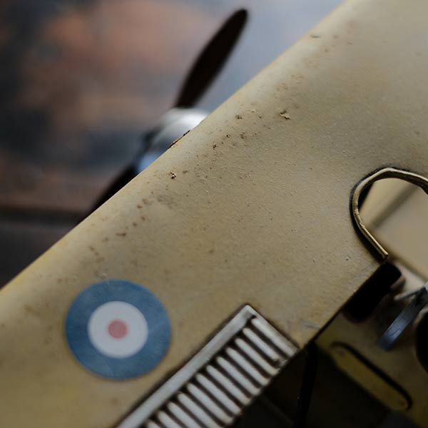 Yellow airplane model