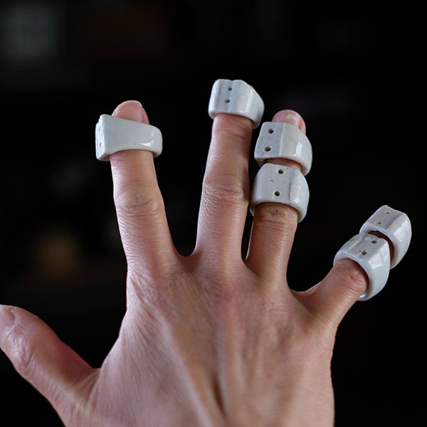 White porcelain mulberry nails