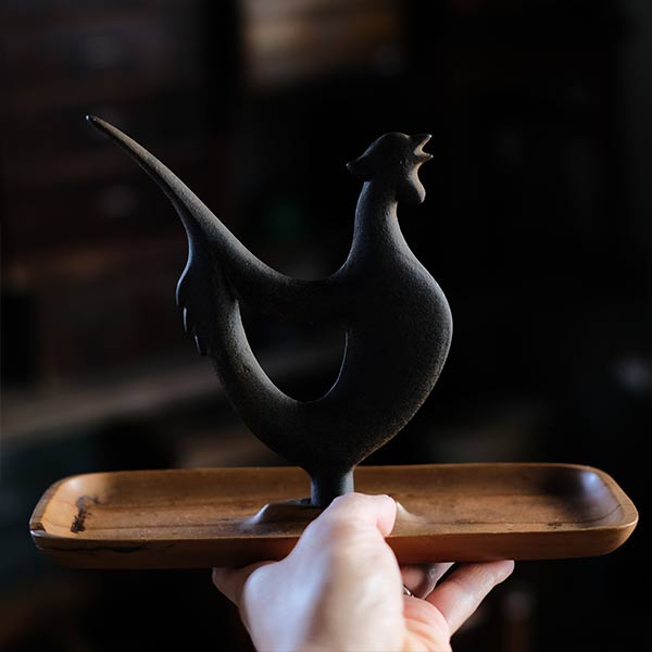 南部鉄器のニワトリのトレー