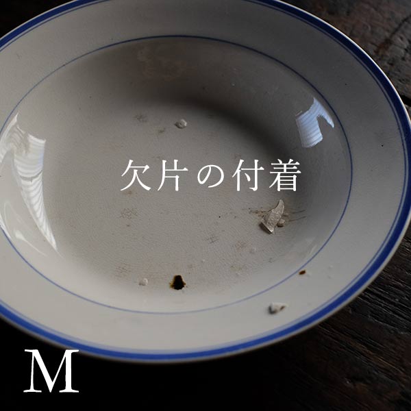 NIPPON KOSHITSU TOKIO (Japanese Hard Pottery) IRONSTONE Blue Line Plate, φ22.5cm