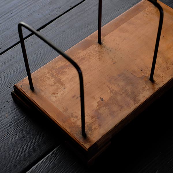 wooden bookshelf