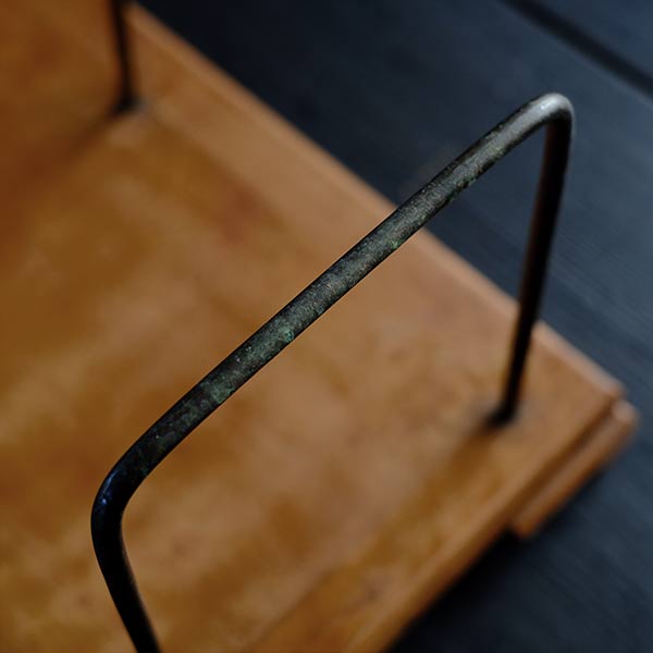 wooden bookshelf