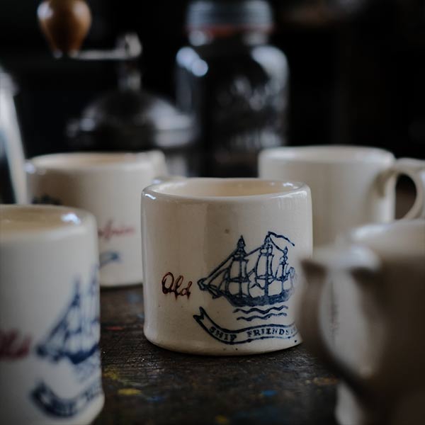 Old Spice Hull Pottery Shaving Mug 1940s-1950s