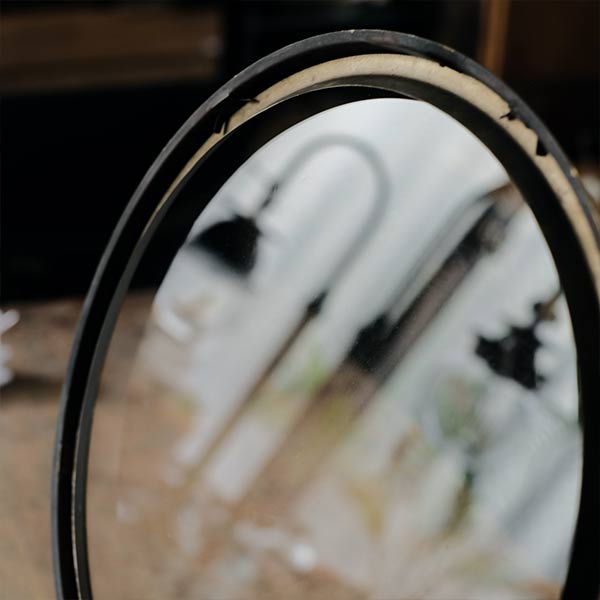 OPAL wall clock with battery-operated quartz movement replaced