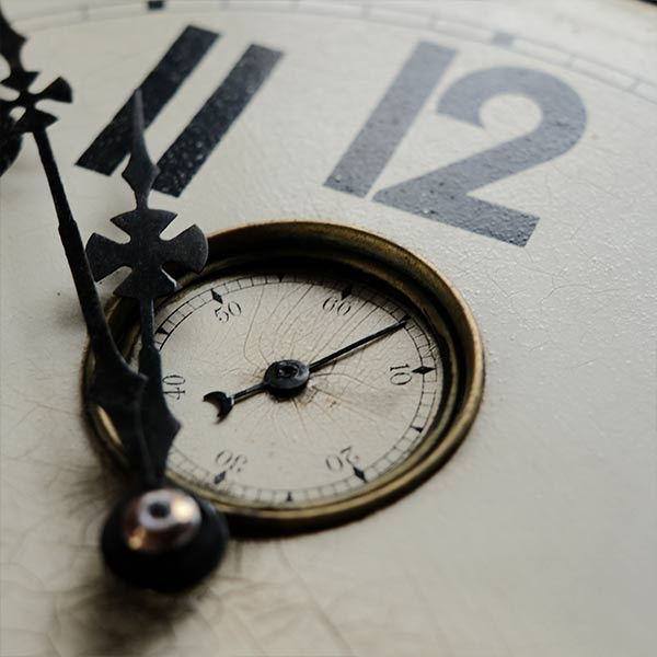 OPAL wall clock with battery-operated quartz movement replaced