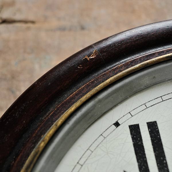 OPAL wall clock with battery-operated quartz movement replaced