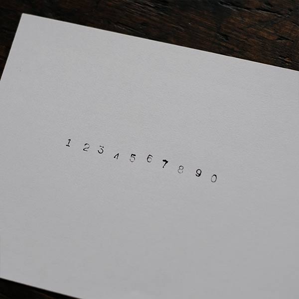 数字の刻印セット