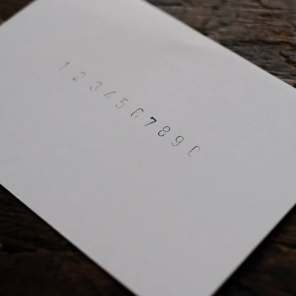 数字の刻印セット