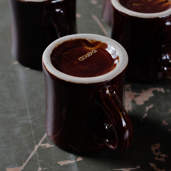 Victor Mug, Red Brown (Late Model)
