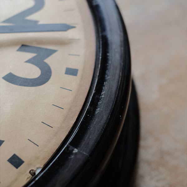 Early Showa era SEIKOSHA wall clock with battery-operated quartz movement replaced
