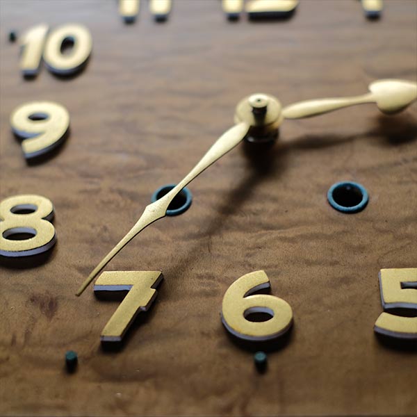 Seikosha wooden square clock with battery-operated quartz movement replaced