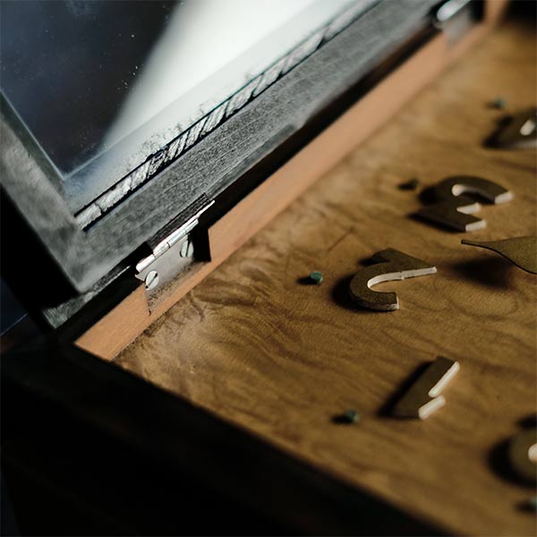 Seikosha wooden square clock with battery-operated quartz movement replaced