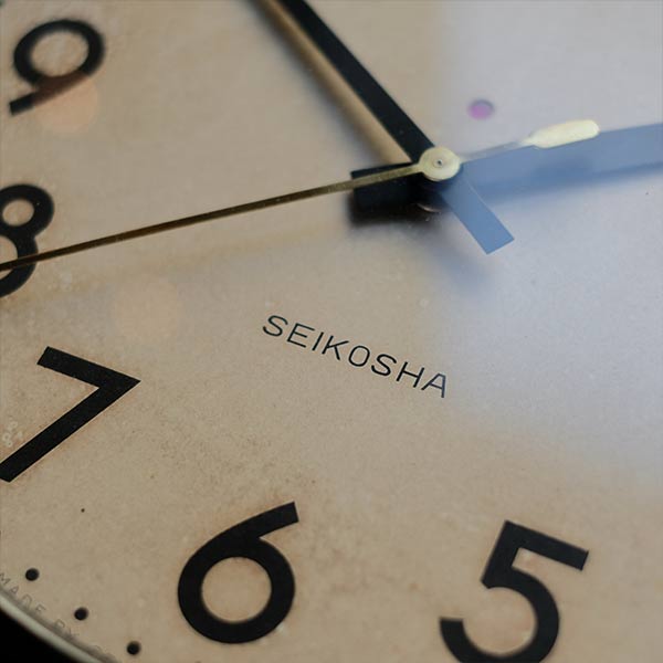 SEIKOSHA(精工舎)電気時計 電池式クオーツムーブメント交換済み(デッドストック)