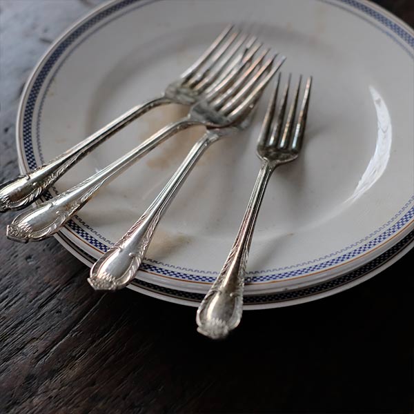 SPMC IRONSTONE Plate with Patterned Rim φ23.5cm