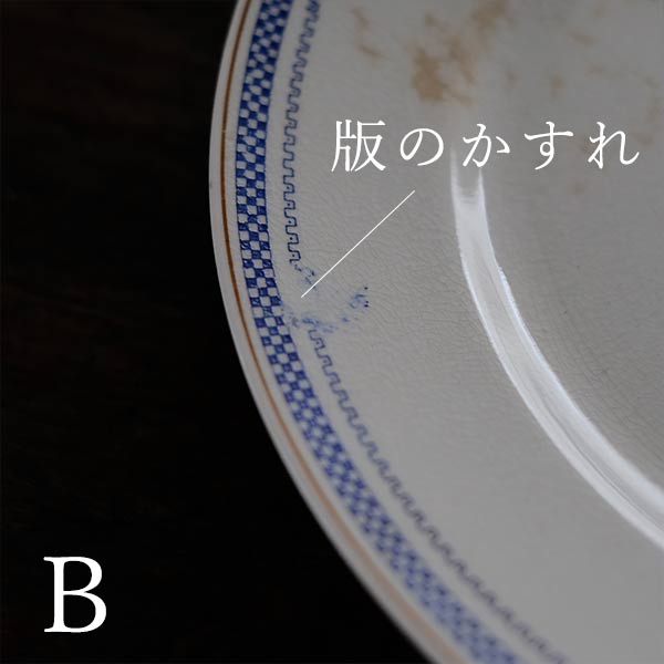 SPMC IRONSTONE Plate with Patterned Rim φ23.5cm