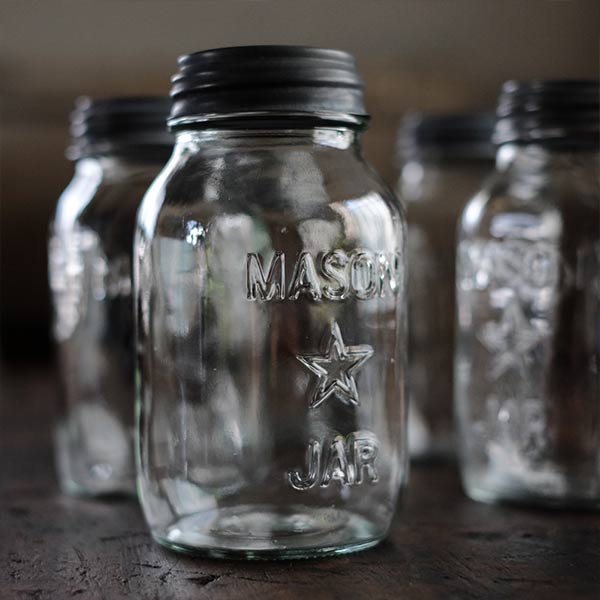 Five Point Star Mason Jar 32oz 1970年代