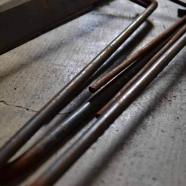 Rusty steel paper holder (large size)