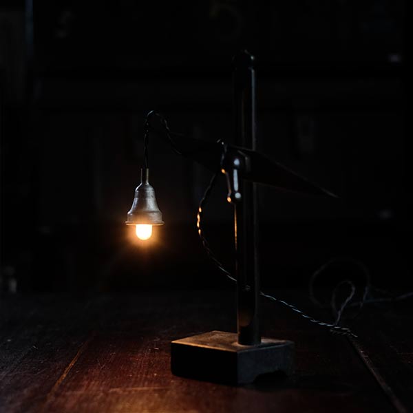 A small lamp made with Tuscan