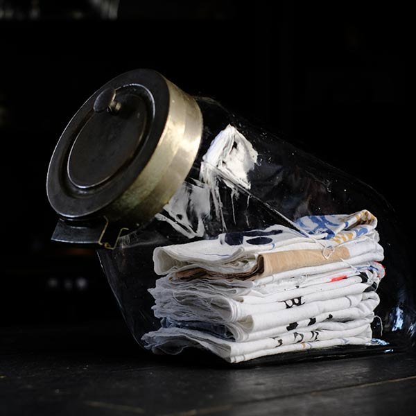 Tobacco shop glass bottle