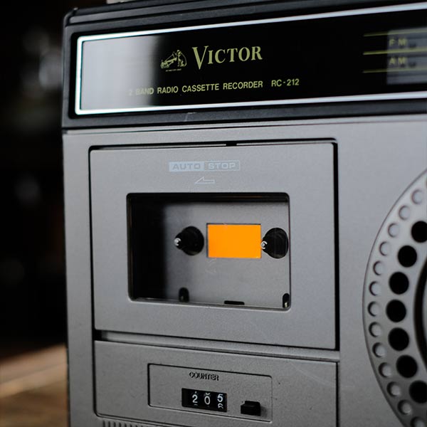 Victor FM/AM 2バンド ラジカセ