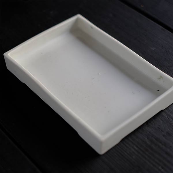 White porcelain water basin