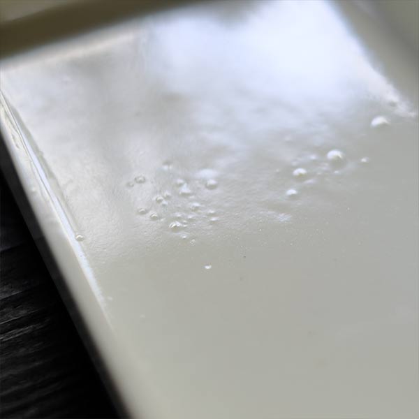White porcelain water basin