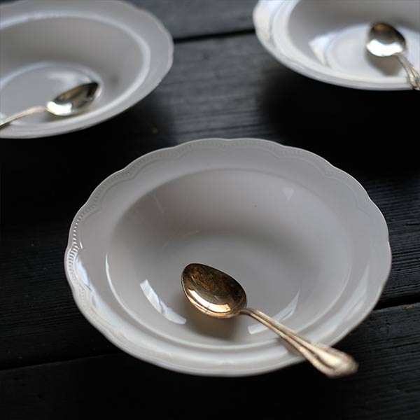 Yamasho Ceramics IRONSTONE Deep Plate φ18cm