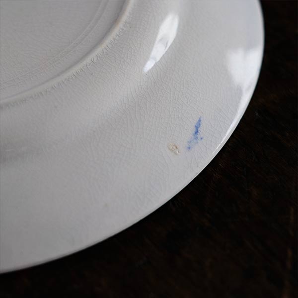 Yamasho Pottery Ironstone Blue Line Plate φ22.5cm