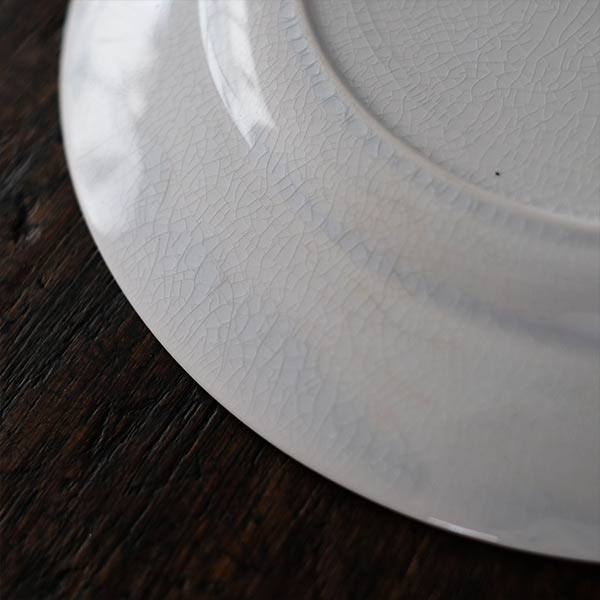 Yamasho Pottery Ironstone Blue Line Plate φ22.5cm
