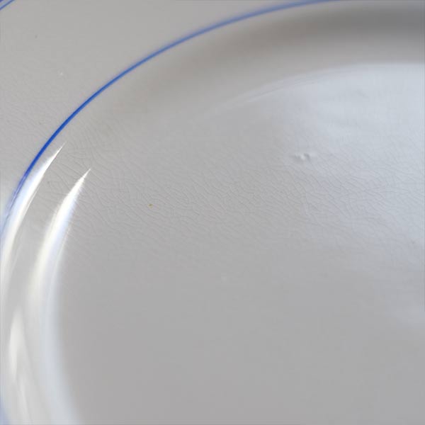 Yamasho Pottery Ironstone Blue Line Plate φ23cm