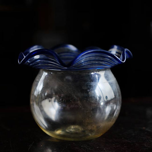 Glass goldfish bowl