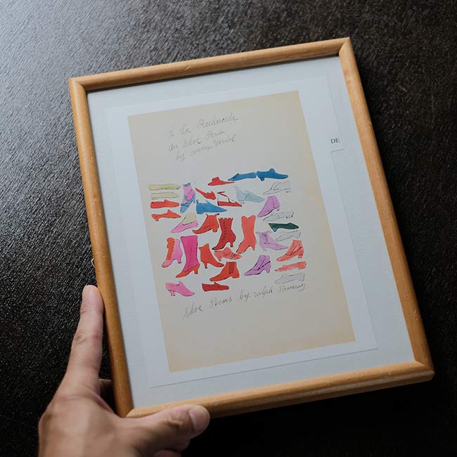 「À la recherche du shoe perdu」Andy Warhol