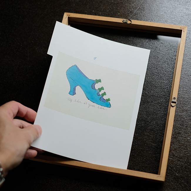 「À la recherche du shoe perdu」Andy Warhol