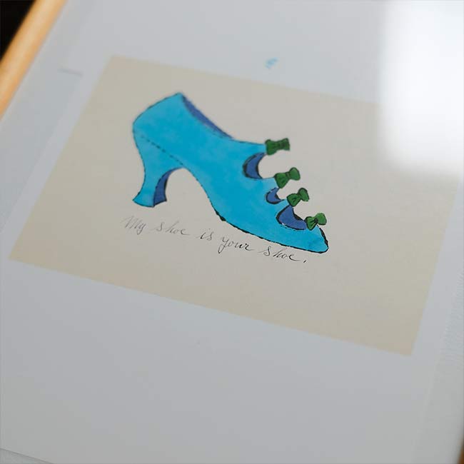 「À la recherche du shoe perdu」Andy Warhol