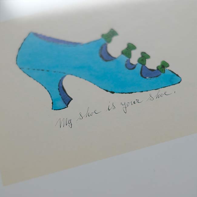 「À la recherche du shoe perdu」Andy Warhol