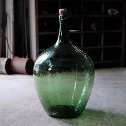 Apple green demijohn bottle