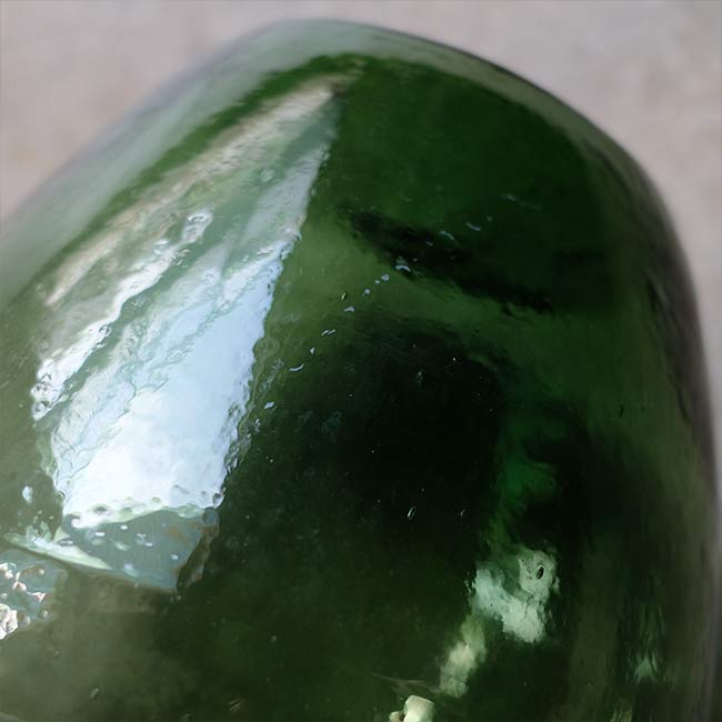 Apple green demijohn bottle