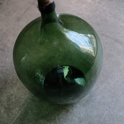Apple green demijohn bottle