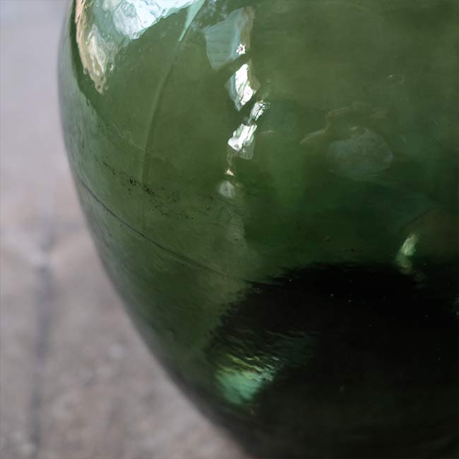 Apple green demijohn bottle