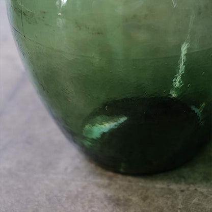 Apple green demijohn bottle