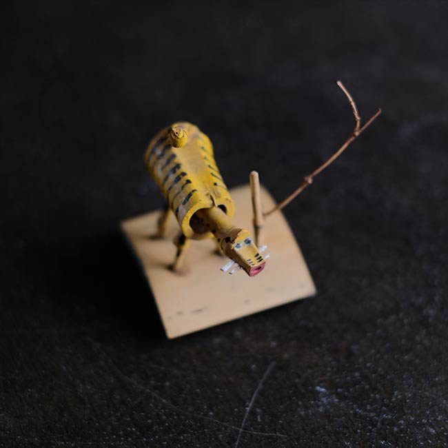 竹細工の虎