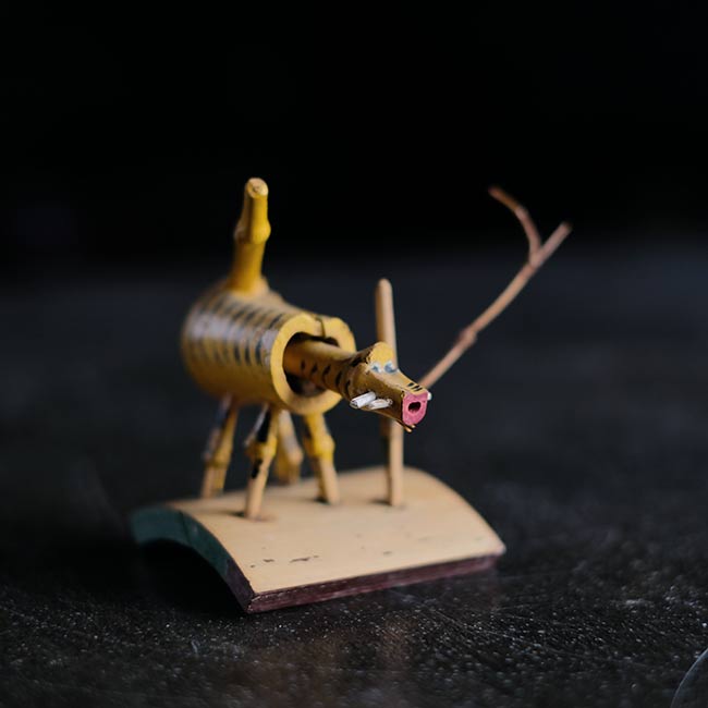 竹細工の虎