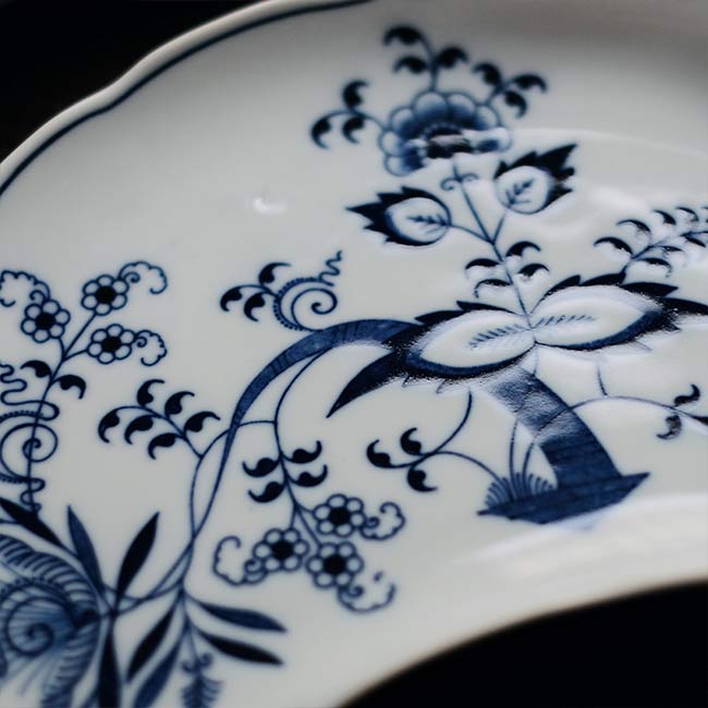 Blue Danube 三日月型皿