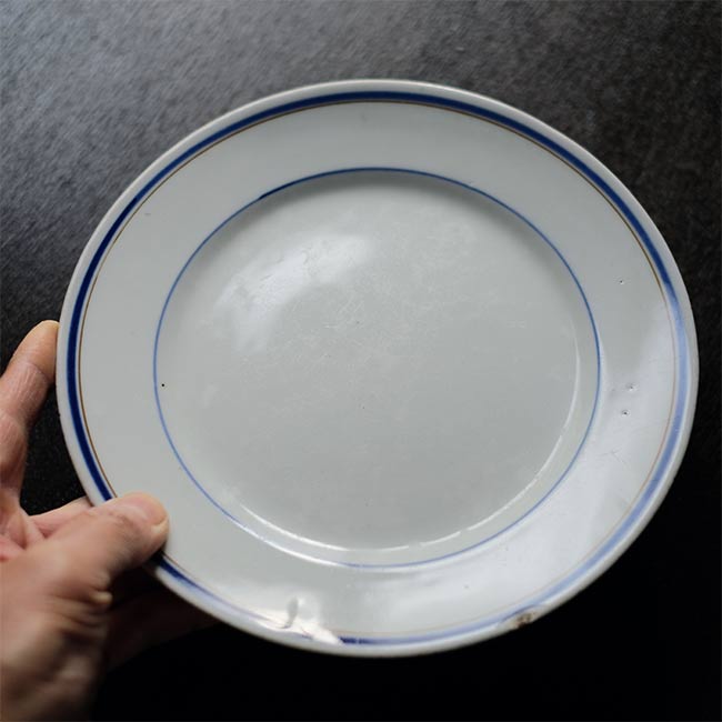 ブルーラインの中皿 φ21cm 訳あり – zakka store towi
