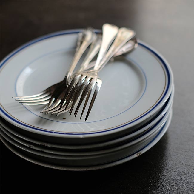 Blue line medium plate φ21cm