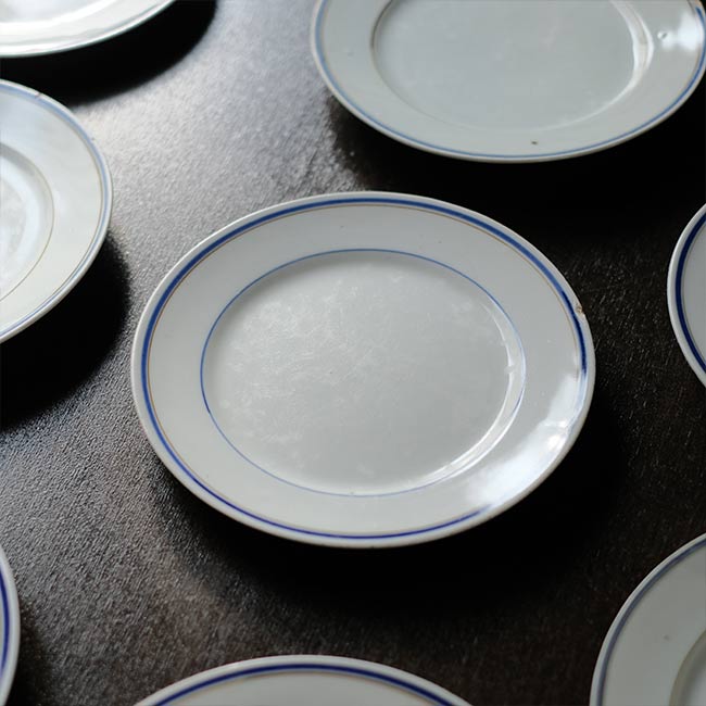 Blue line medium plate φ21cm